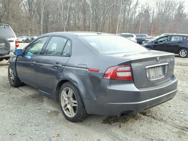 19UUA66298A027151 - 2008 ACURA TL GRAY photo 3