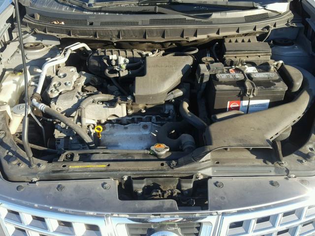 JN8AS58V39W443382 - 2009 NISSAN ROGUE S GRAY photo 7