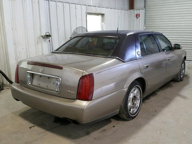 1G6KD54Y42U305915 - 2002 CADILLAC DEVILLE BEIGE photo 4