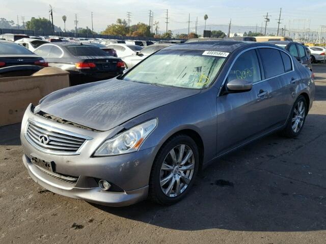 JN1CV6AP3BM507549 - 2011 INFINITI G37 BASE SILVER photo 2