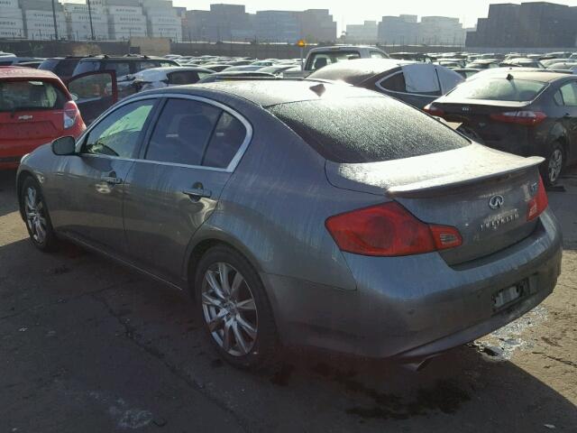 JN1CV6AP3BM507549 - 2011 INFINITI G37 BASE SILVER photo 3