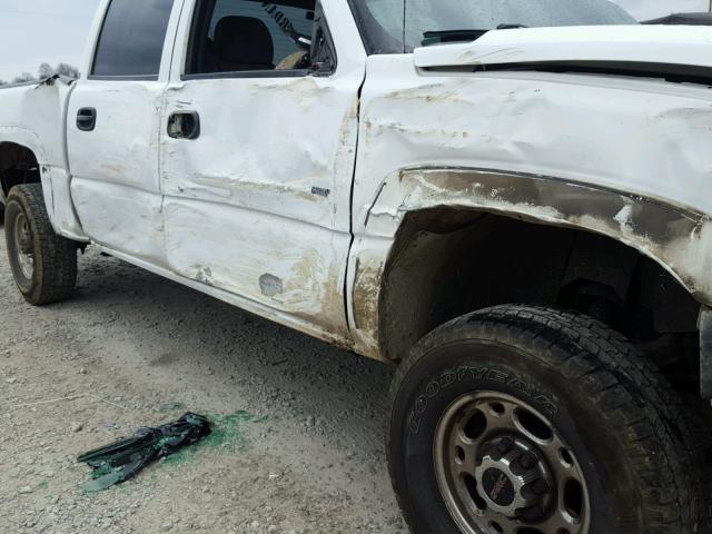 1GCHK23D06F176589 - 2006 CHEVROLET SILVERADO WHITE photo 9