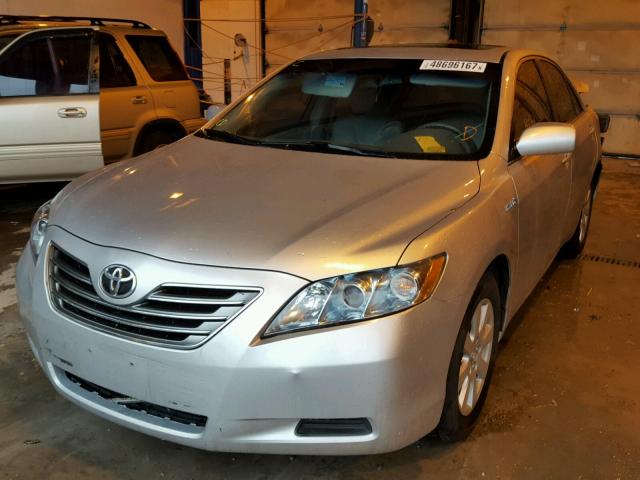 4T1BB46K09U104878 - 2009 TOYOTA CAMRY HYBR SILVER photo 2