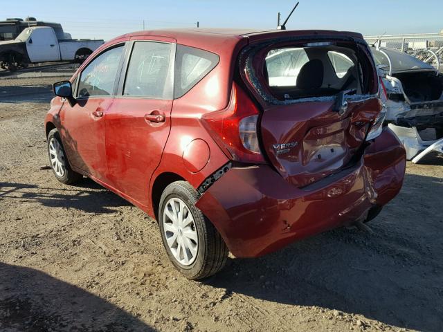 3N1CE2CP5FL437316 - 2015 NISSAN VERSA NOTE RED photo 3