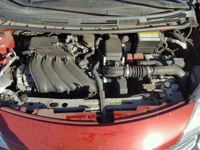 3N1CE2CP5FL437316 - 2015 NISSAN VERSA NOTE RED photo 7