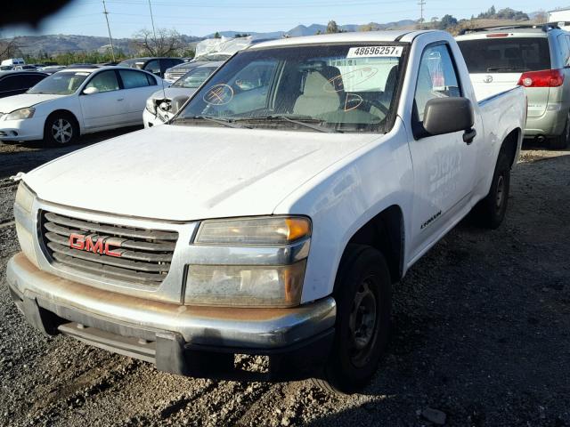 1GTCS148158148843 - 2005 GMC CANYON WHITE photo 2