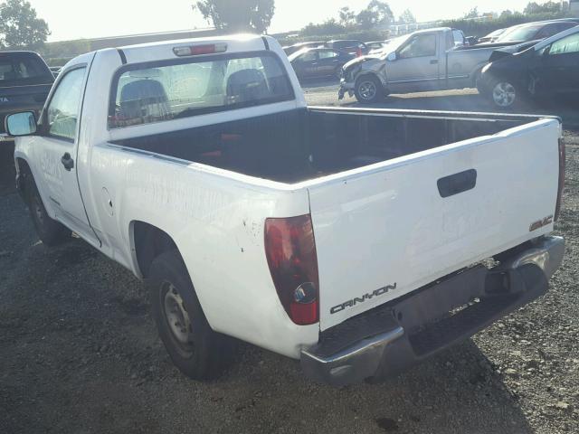 1GTCS148158148843 - 2005 GMC CANYON WHITE photo 3