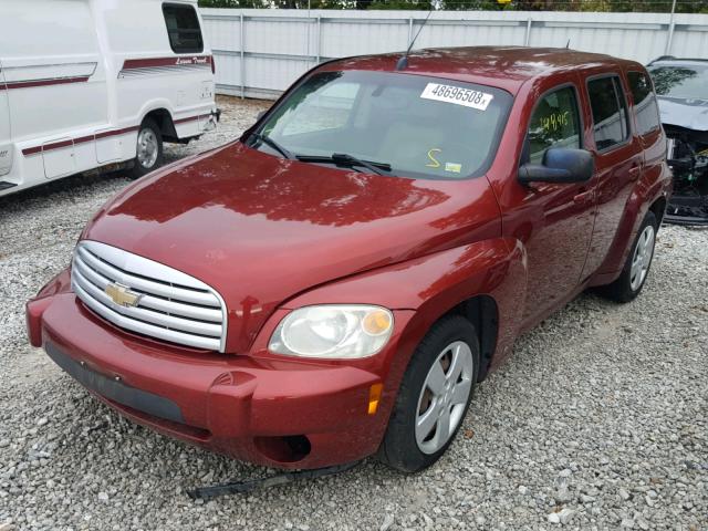 3GNCA13BX9S502086 - 2009 CHEVROLET HHR LS Burdeos foto 2