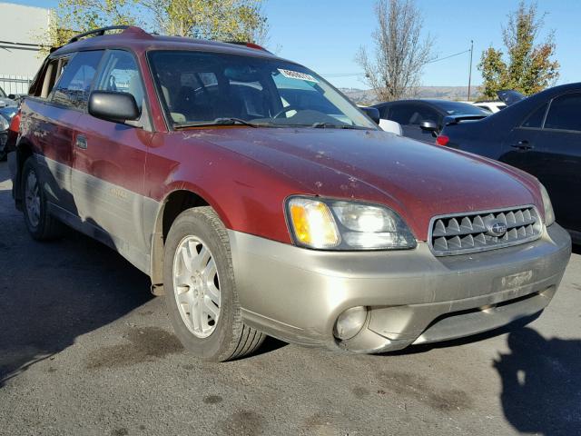 4S3BH675836603723 - 2003 SUBARU LEGACY OUT MAROON photo 1