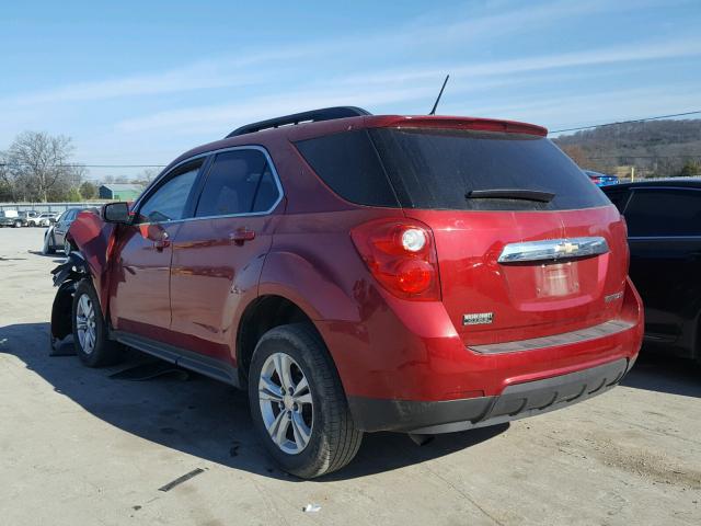 1GNALBEKXEZ109559 - 2014 CHEVROLET EQUINOX LT RED photo 3