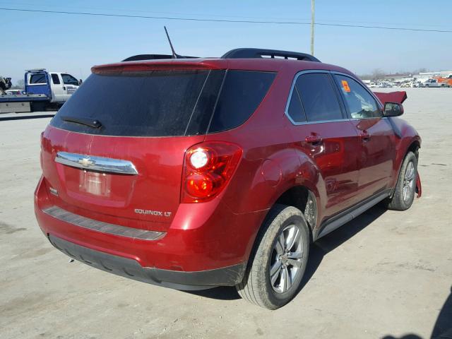 1GNALBEKXEZ109559 - 2014 CHEVROLET EQUINOX LT RED photo 4