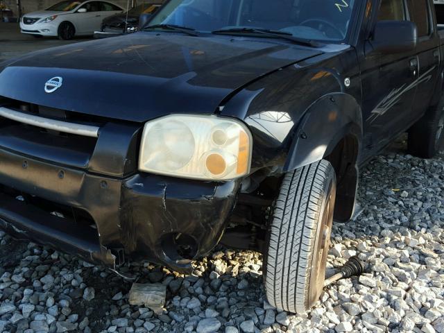 1N6ED27T34C451074 - 2004 NISSAN FRONTIER C BLACK photo 9