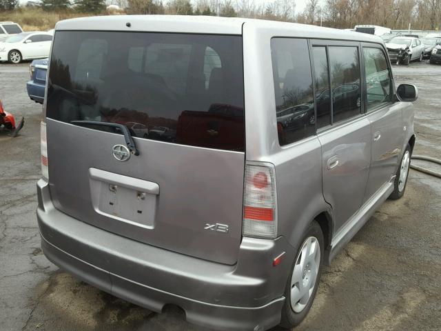 JTLKT324554000601 - 2005 TOYOTA SCION XB GRAY photo 4