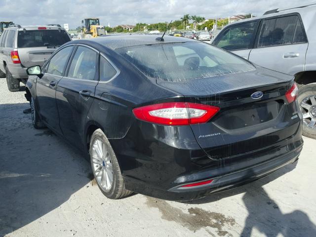 3FA6P0HD3FR134545 - 2015 FORD FUSION SE BLACK photo 3