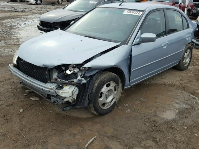 JHMES96695S005806 - 2005 HONDA CIVIC HYBR BLUE photo 2