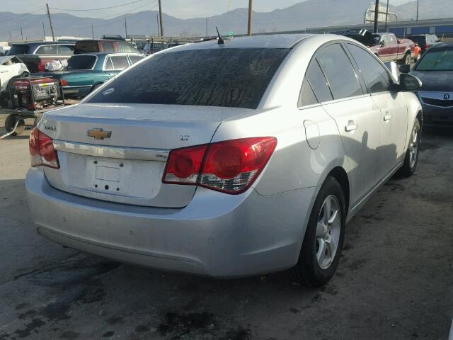 1G1PF5S92B7123257 - 2011 CHEVROLET CRUZE LT SILVER photo 4