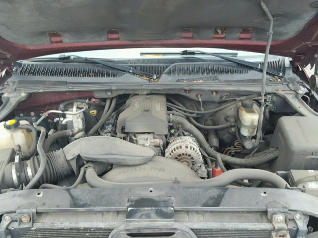 1GNEK13T3YJ156915 - 2000 CHEVROLET TAHOE K150 MAROON photo 7