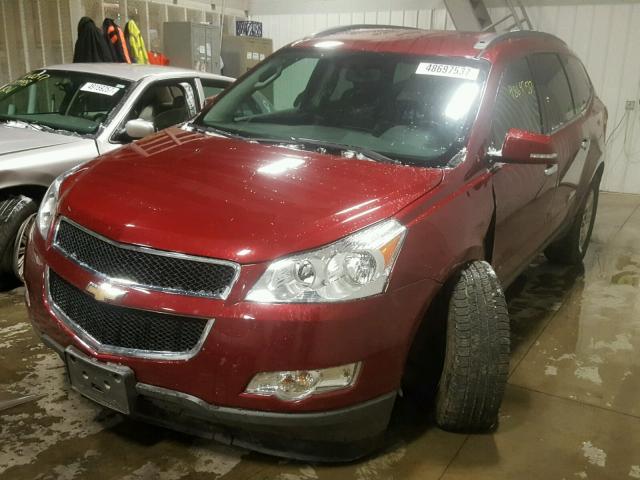 1GNLVFED4AS146394 - 2010 CHEVROLET TRAVERSE L RED photo 2