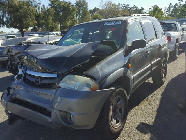 4F2CU09162KM65404 - 2002 MAZDA TRIBUTE LX BLACK photo 2