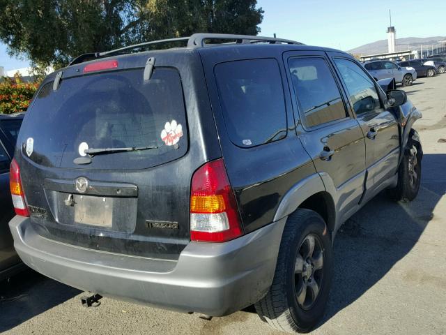 4F2CU09162KM65404 - 2002 MAZDA TRIBUTE LX BLACK photo 4