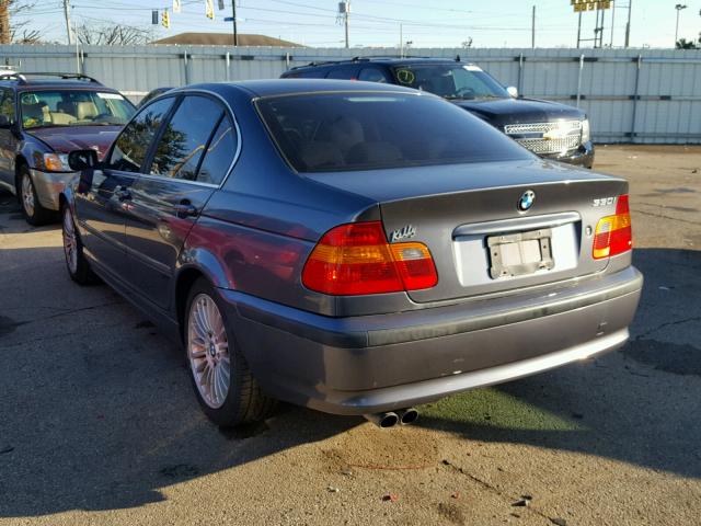 WBAEV53483KM25619 - 2003 BMW 330 I GRAY photo 3