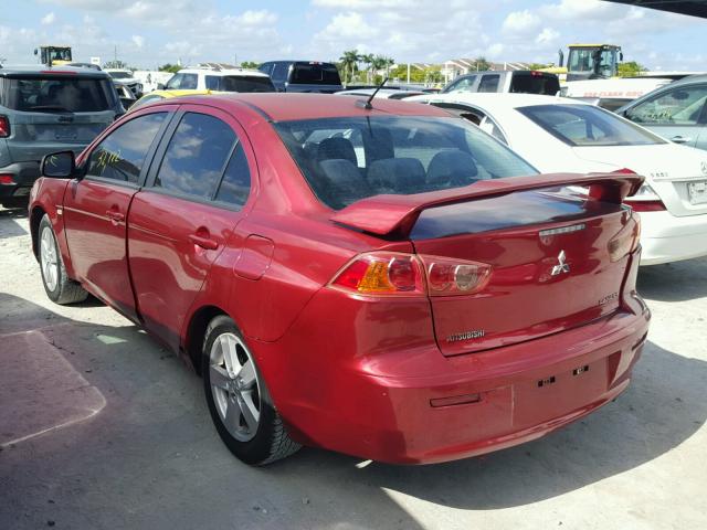 JA3AU26U19U027081 - 2009 MITSUBISHI LANCER ES/ RED photo 3