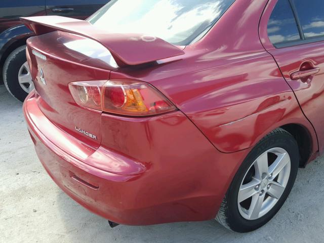 JA3AU26U19U027081 - 2009 MITSUBISHI LANCER ES/ RED photo 9