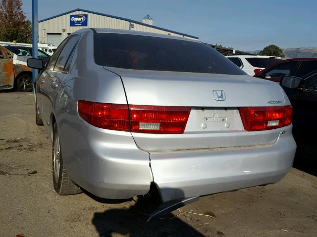 1HGCM56735A189684 - 2005 HONDA ACCORD EX SILVER photo 3