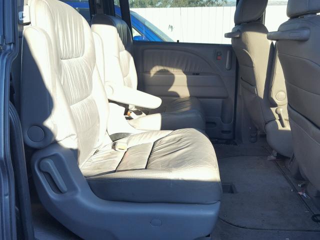 5FNRL3H7XAB044723 - 2010 HONDA ODYSSEY EX BLUE photo 6