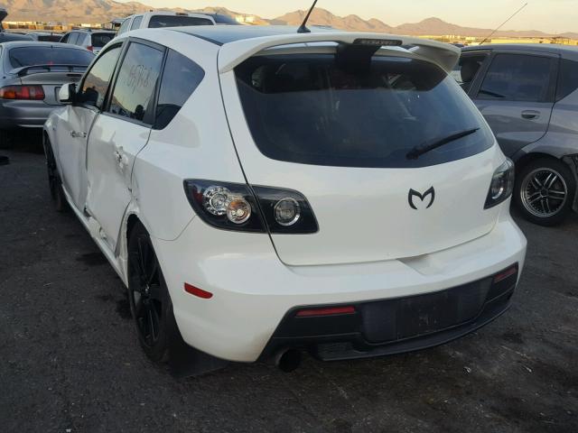 JM1BK34M491218550 - 2009 MAZDA SPEED 3 WHITE photo 3