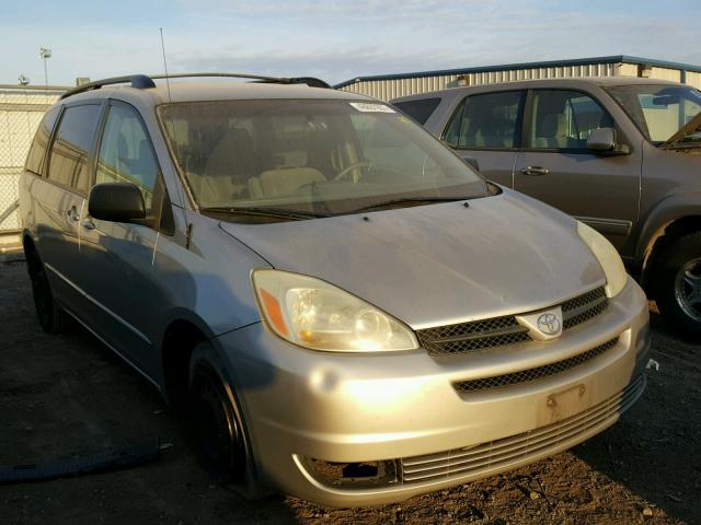 5TDZA23C84S196228 - 2004 TOYOTA SIENNA SILVER photo 1