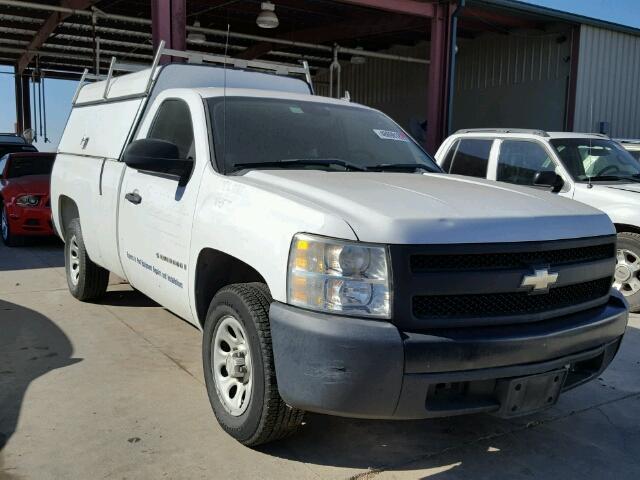 1GCEC14C37Z569857 - 2007 CHEVROLET SILVERADO WHITE photo 1