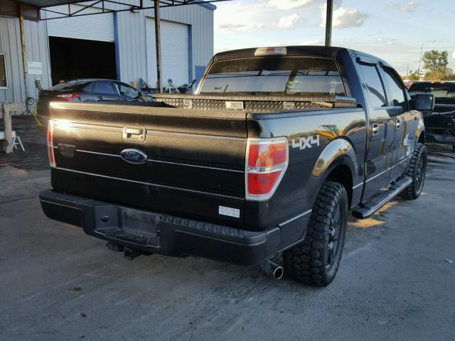 1FTEW1E82AFC23356 - 2010 FORD F150 SUPER BLACK photo 4