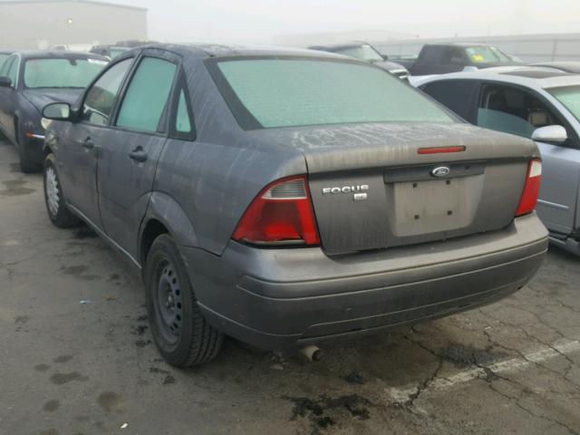 1FAFP34N07W152323 - 2007 FORD FOCUS ZX4 CHARCOAL photo 3