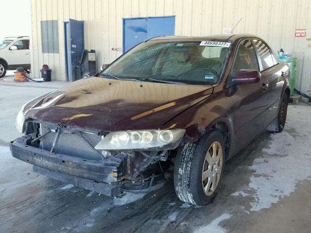 1YVFP80C665M62194 - 2006 MAZDA 6 I BURGUNDY photo 2