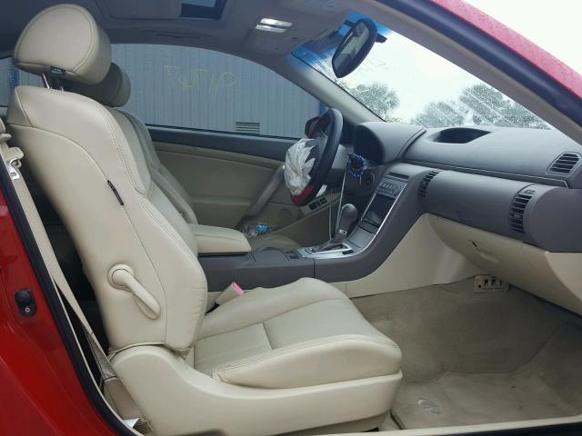 JNKCV54E65M423374 - 2005 INFINITI G35 RED photo 5