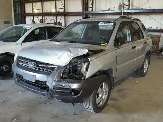 KNDJF724877440108 - 2007 KIA SPORTAGE L SILVER photo 2