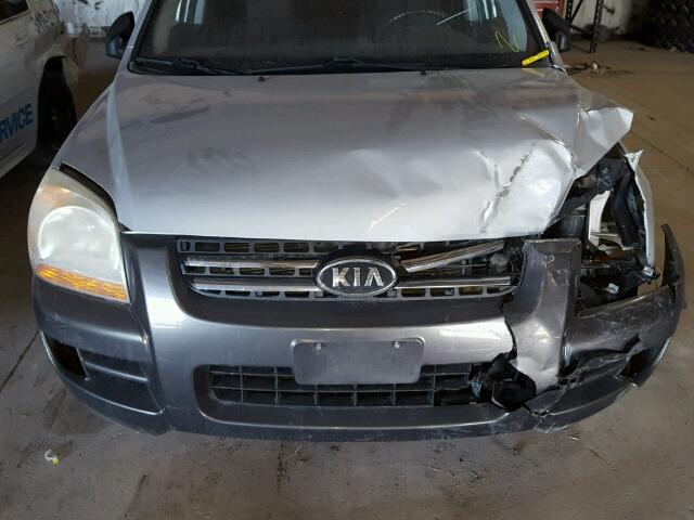 KNDJF724877440108 - 2007 KIA SPORTAGE L SILVER photo 7