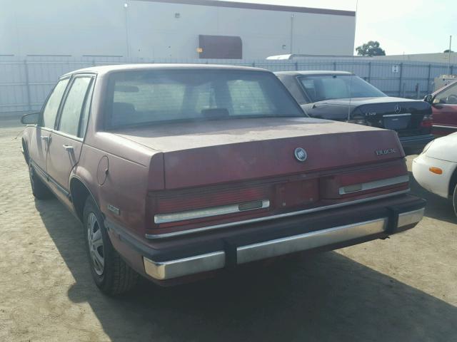 1G4HP54C6LH536498 - 1990 BUICK LESABRE CU MAROON photo 3