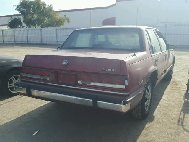 1G4HP54C6LH536498 - 1990 BUICK LESABRE CU MAROON photo 4