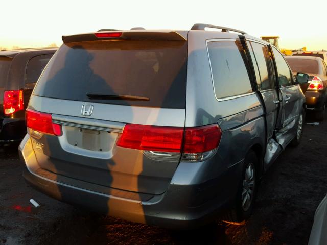 5FNRL3H67AB007281 - 2010 HONDA ODYSSEY EX GRAY photo 4