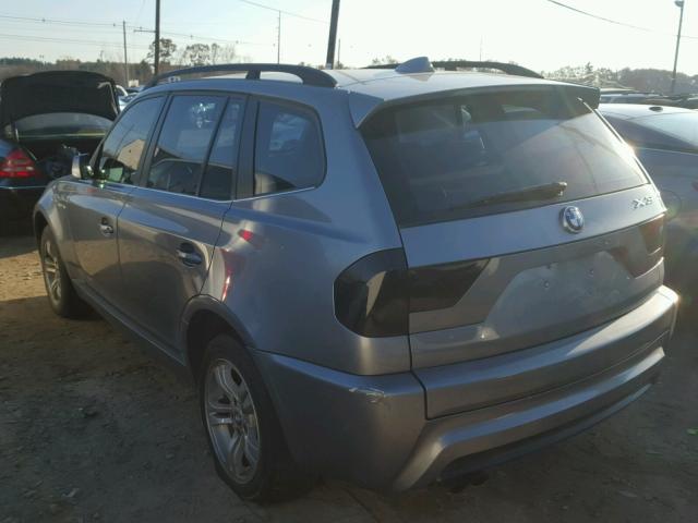 WBXPA93406WG79231 - 2006 BMW X3 3.0I GRAY photo 3