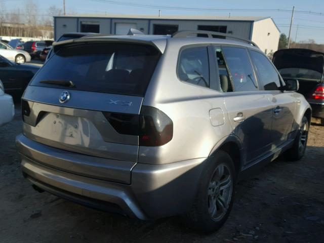 WBXPA93406WG79231 - 2006 BMW X3 3.0I GRAY photo 4