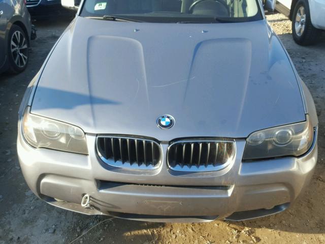 WBXPA93406WG79231 - 2006 BMW X3 3.0I GRAY photo 7