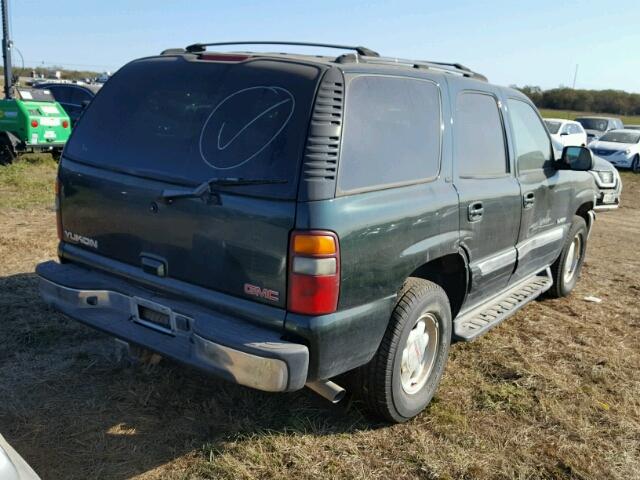 1GKEC13Z52R268073 - 2002 GMC YUKON GREEN photo 4