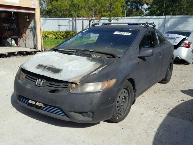 2HGFG126X8H502438 - 2008 HONDA CIVIC LX BLACK photo 2