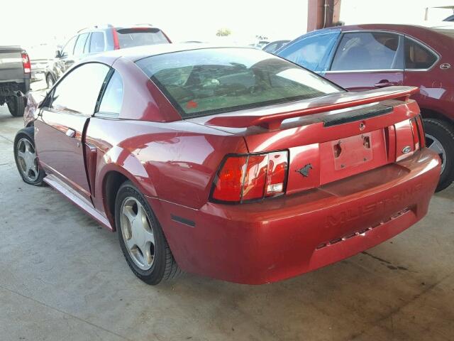 1FAFP40664F149880 - 2004 FORD MUSTANG RED photo 3