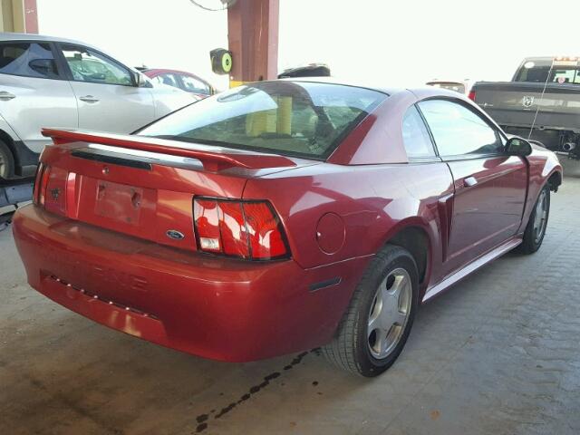 1FAFP40664F149880 - 2004 FORD MUSTANG RED photo 4