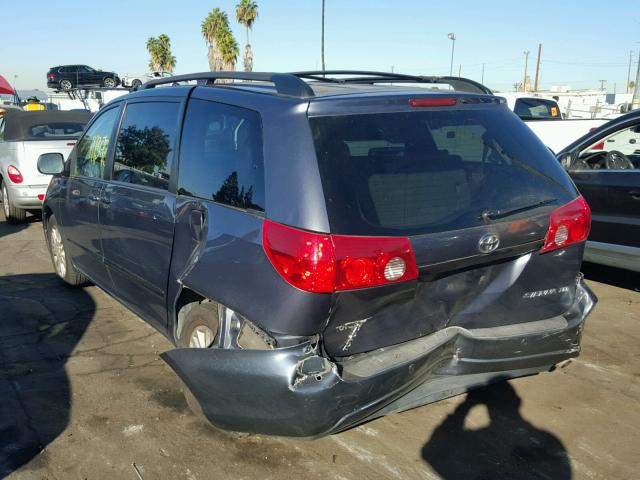 5TDZK22C68S178976 - 2008 TOYOTA SIENNA XLE BLUE photo 3