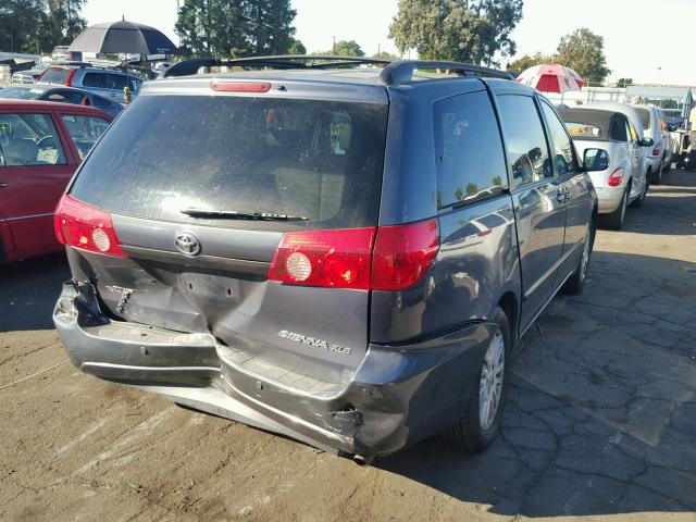 5TDZK22C68S178976 - 2008 TOYOTA SIENNA XLE BLUE photo 4